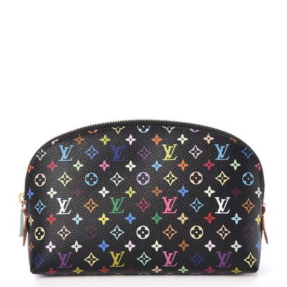 Louis Vuitton Monogram Multicolor Cosmetic Pouch Black Grenade 1 of 7