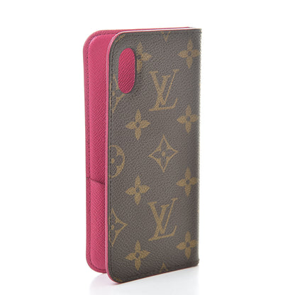 Louis Vuitton Monogram iPhone X Folio Case Rose Pop 3 of 9
