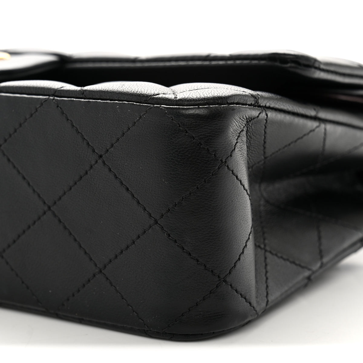 Chanel Lambskin Quilted Medium Double Flap Black 10 of 11