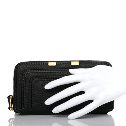 Chloe Grained Calfskin Marcie Long Zip Around Wallet Black 2 of 8