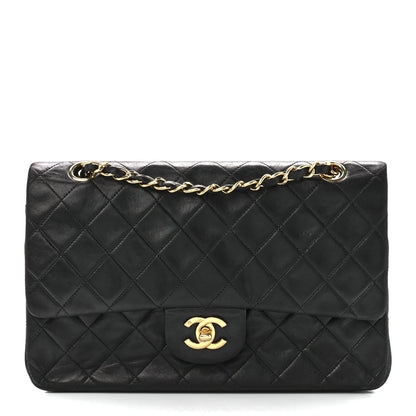 Chanel Lambskin Quilted Medium Double Flap Black 1 of 12