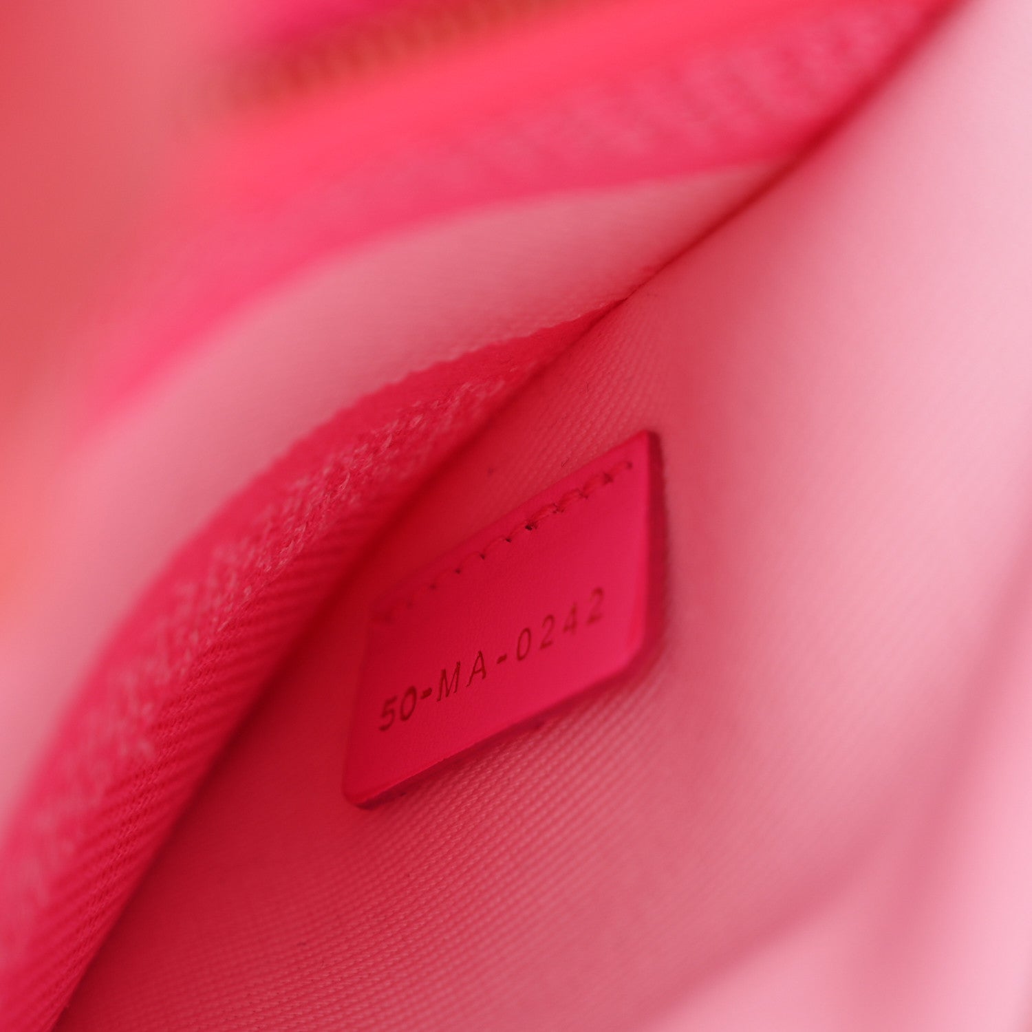 Christian Dior Canvas Toile De Jouy Reverse Embroidered Medium Lady D-Lite Fluorescent Pink 7 of 10