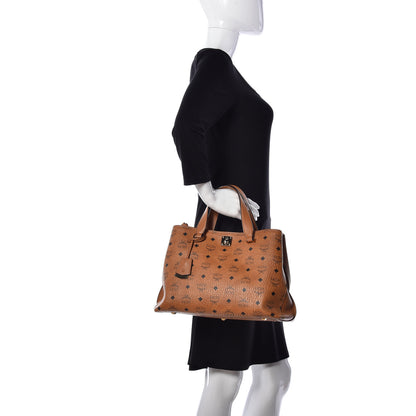 MCM Visetos Large Essential Tote Cognac 3 of 9