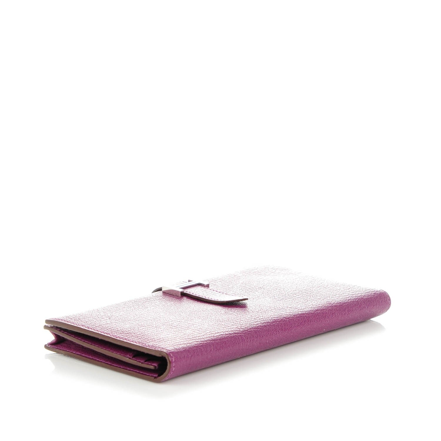 Hermes Chevre Mysore Bearn Gusset Wallet Anemone 4 of 10