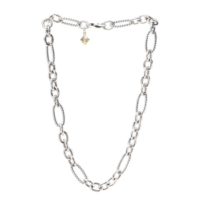 David Yurman Sterling Silver Figaro Chain Necklace 3 of 5