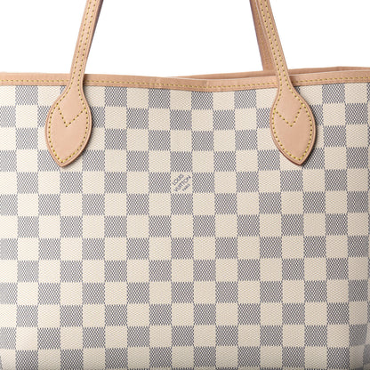 Louis Vuitton Damier Azur Neo Neverfull MM Rose Ballerine 11 of 12