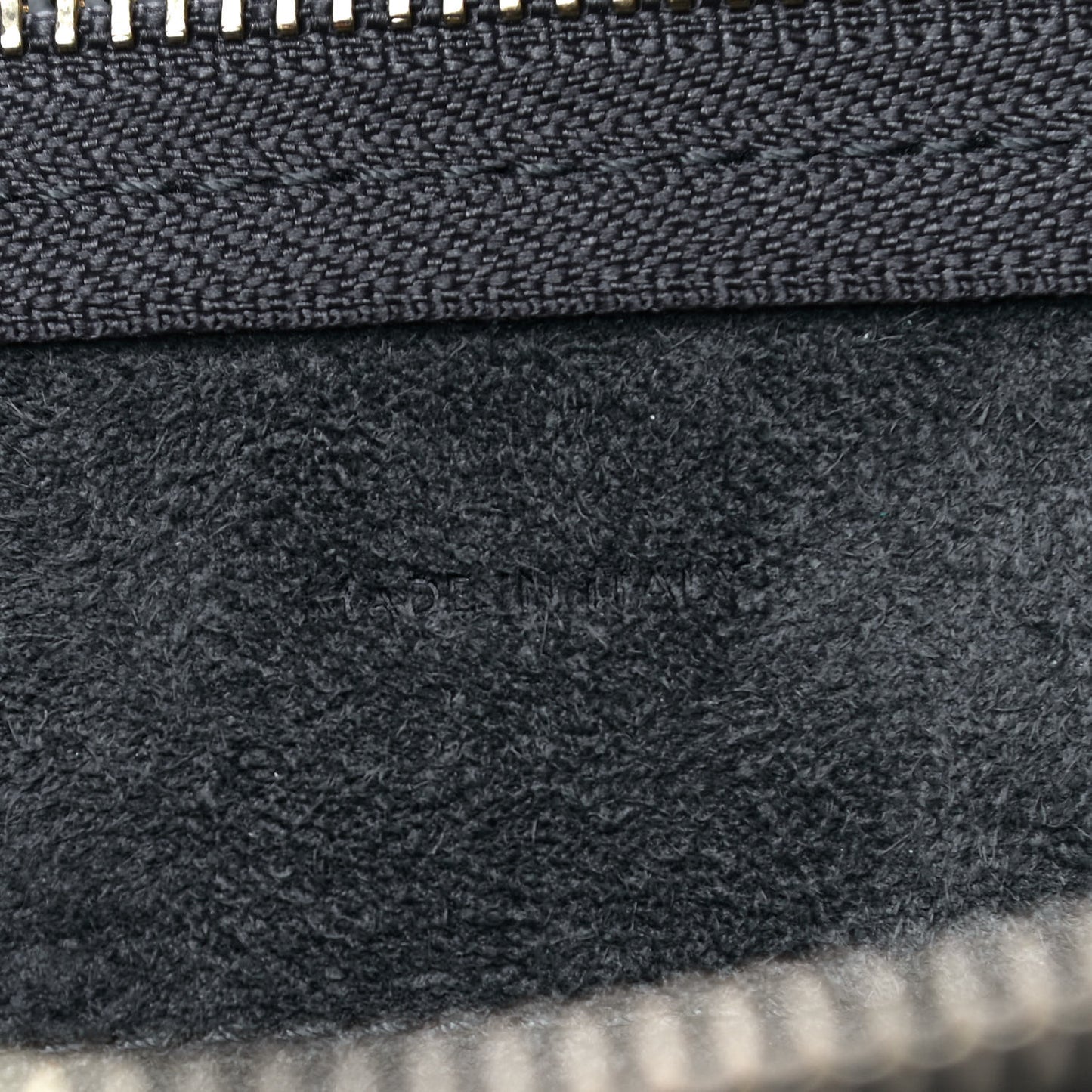 Grained Calfskin Nano Belt Bag Grey