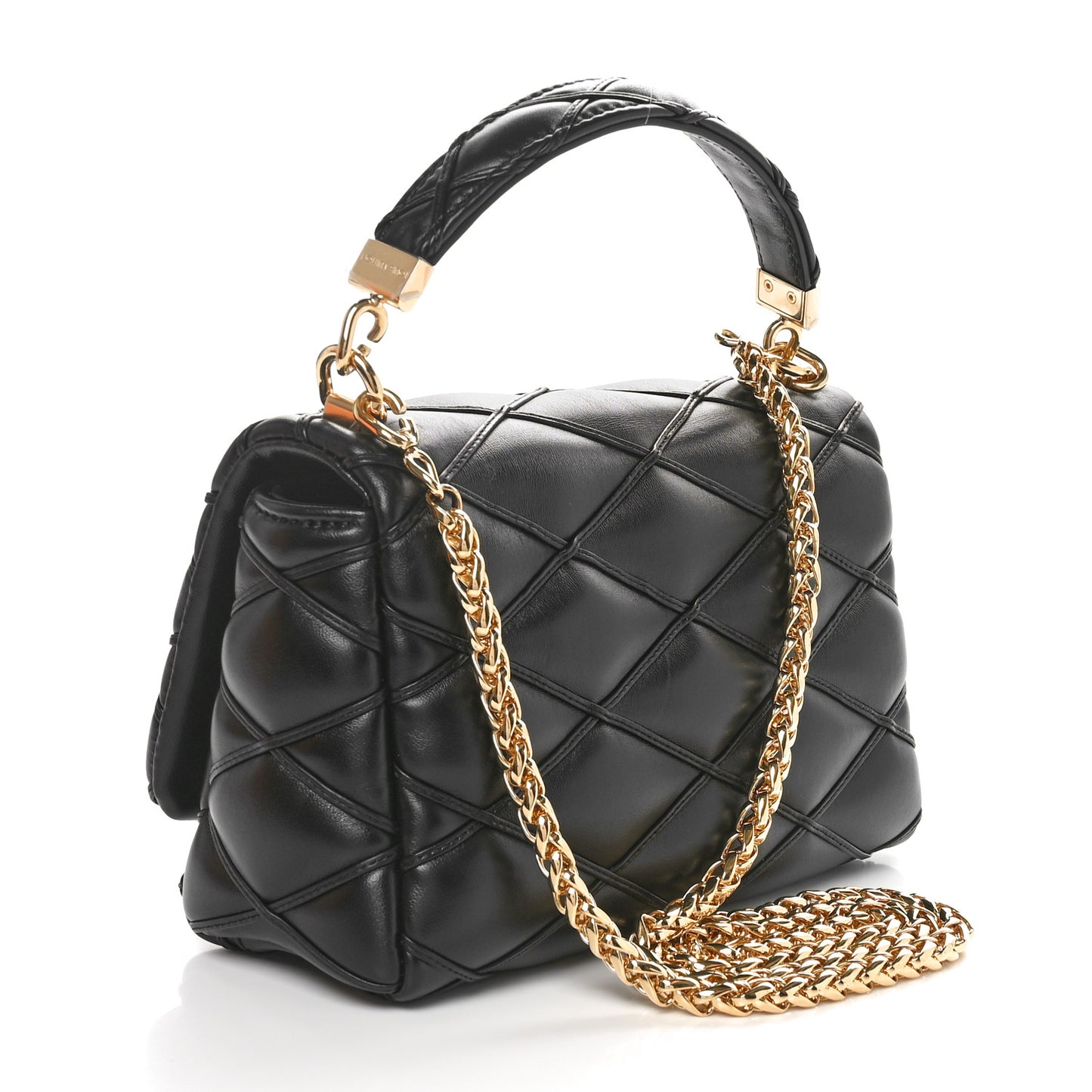 Lambskin Malletage Top Handle GO-14 MM Black