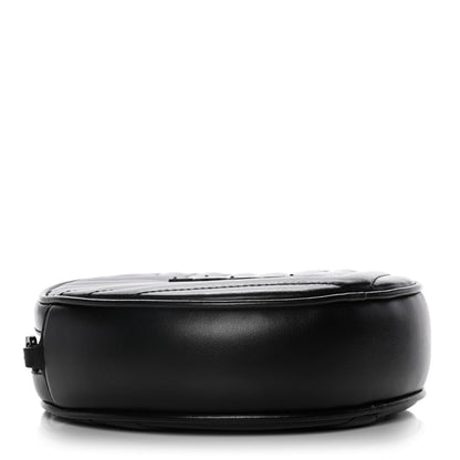 Saint Laurent Calfskin Matelasse Chevron Round Vinyle Camera Bag Black 4 of 10