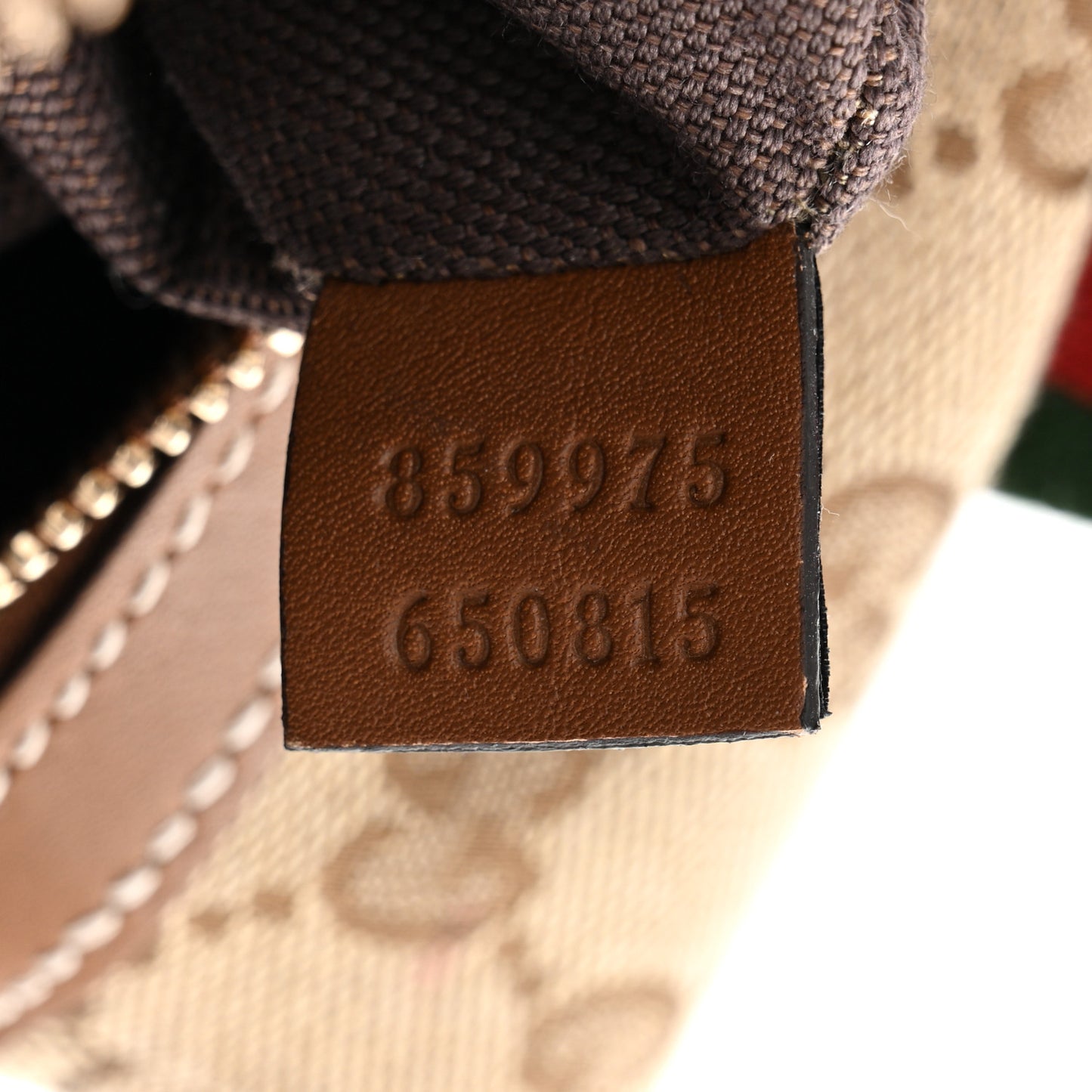GG Supreme Web Mini GG Top Handle Bag Beige Ebony Dark Brown