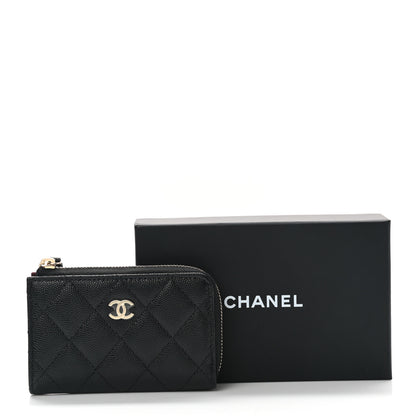 Chanel Caviar Quilted Key Holder Case Black 8 of 8