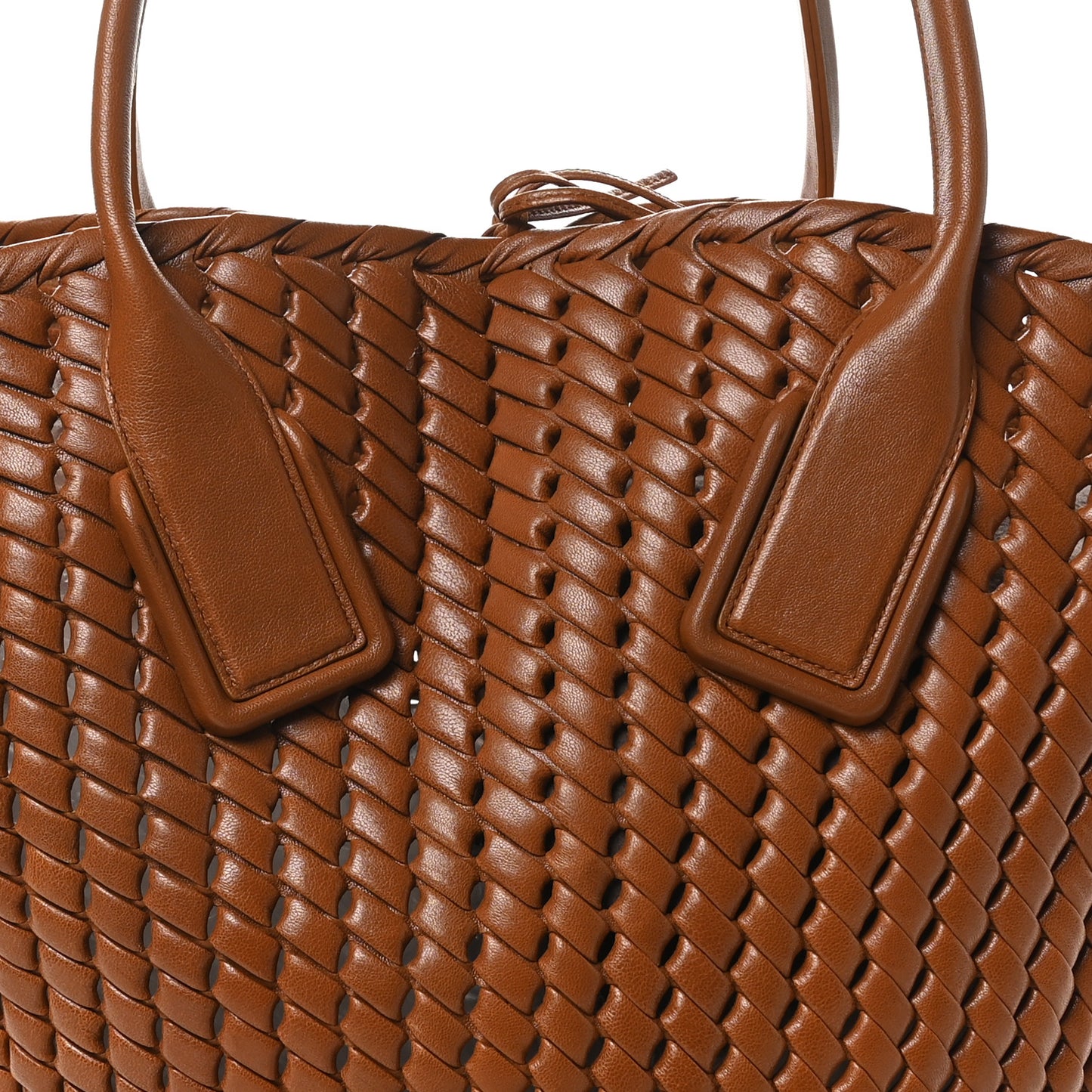 Nappa Intrecciato Rete Tote Wood