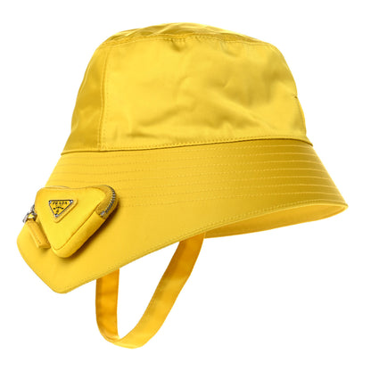 Prada Re-Nylon Mens Multifunctional Bucket Hat L Giallo 1 of 10