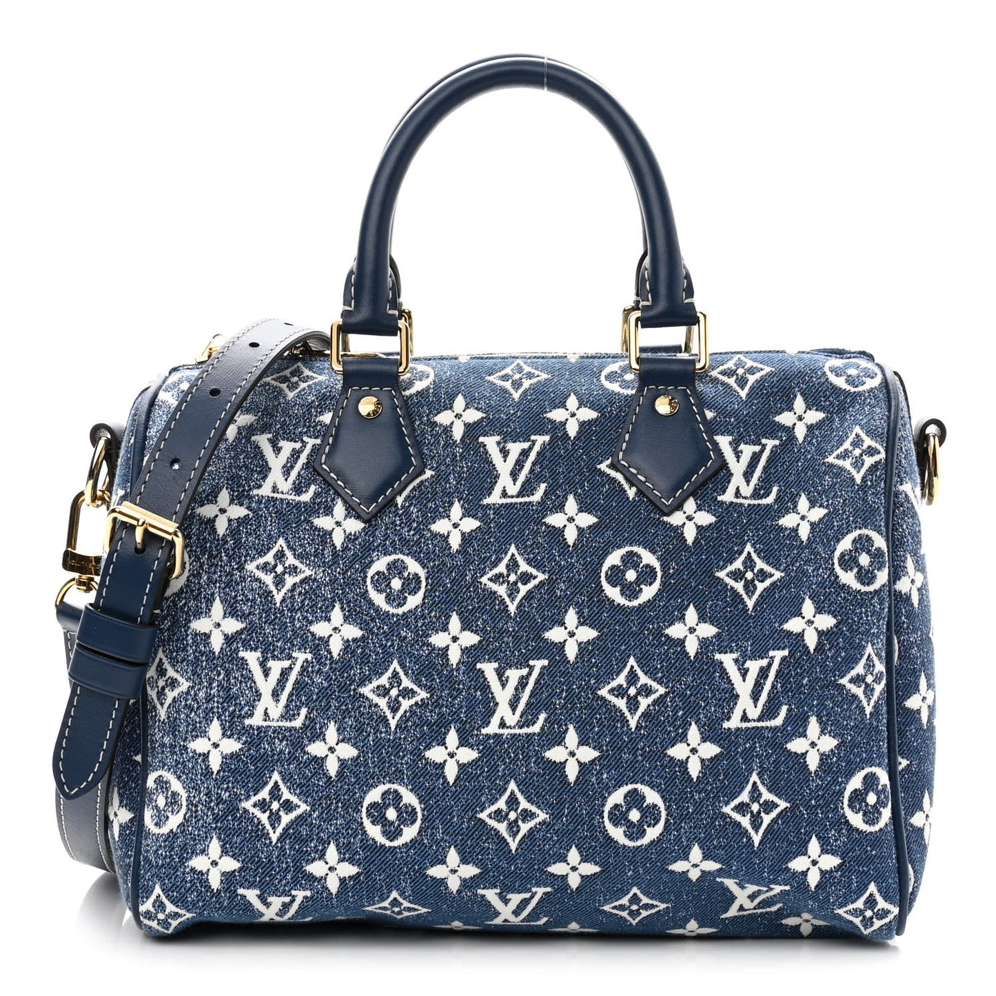 Monogram Jacquard Denim Speedy Bandouliere 25 Bleu