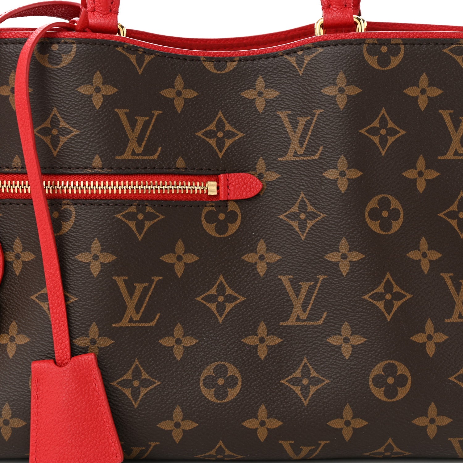 Louis Vuitton Monogram Popincourt PM Red 7 of 9