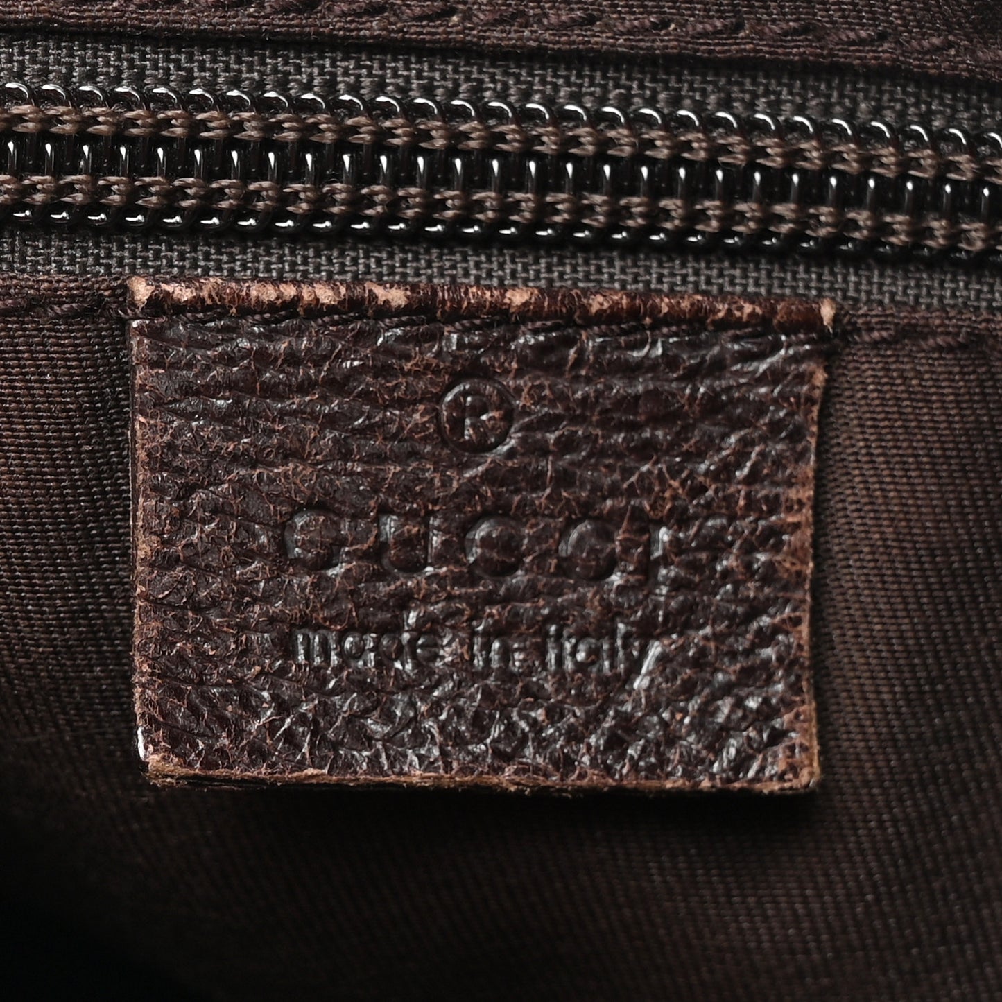 Monogram Web Medium Half Moon Hobo Dark Brown