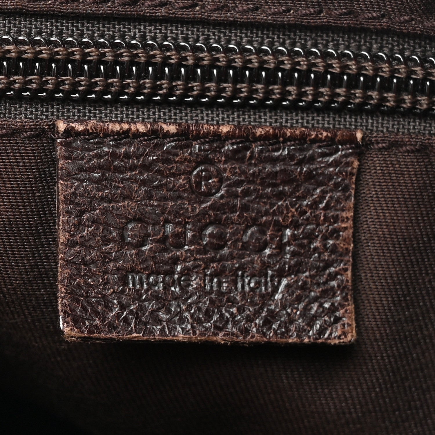 Gucci Monogram Web Medium Half Moon Hobo Dark Brown 6 of 18