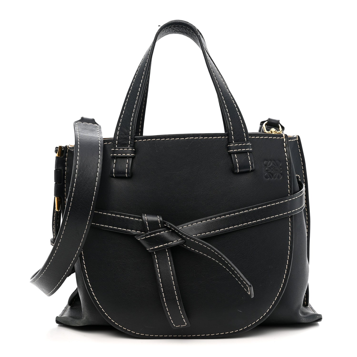 Loewe Calfskin Small Gate Tote Midnight Blue 1 of 18