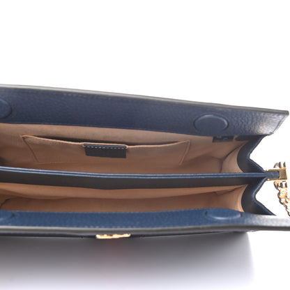 Gucci Textured Calfskin Web Small Ophidia Chain Shoulder Bag Blue Agata 5 of 9