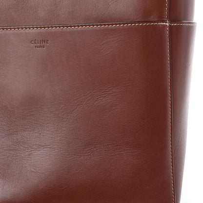 Celine Natural Calfskin Sangle Bucket Bag Dark Brown 12 of 12