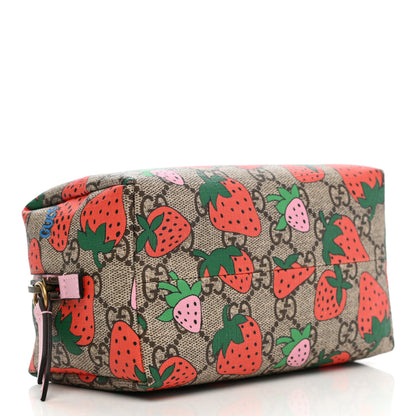 Gucci GG Supreme Monogram Strawberry Cosmetic Case 4 of 8