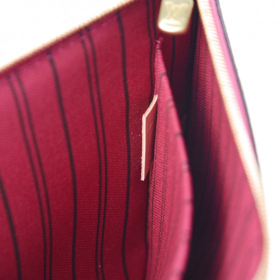 Louis Vuitton Monogram Neverfull MM GM Pochette Pivoine 7 of 7