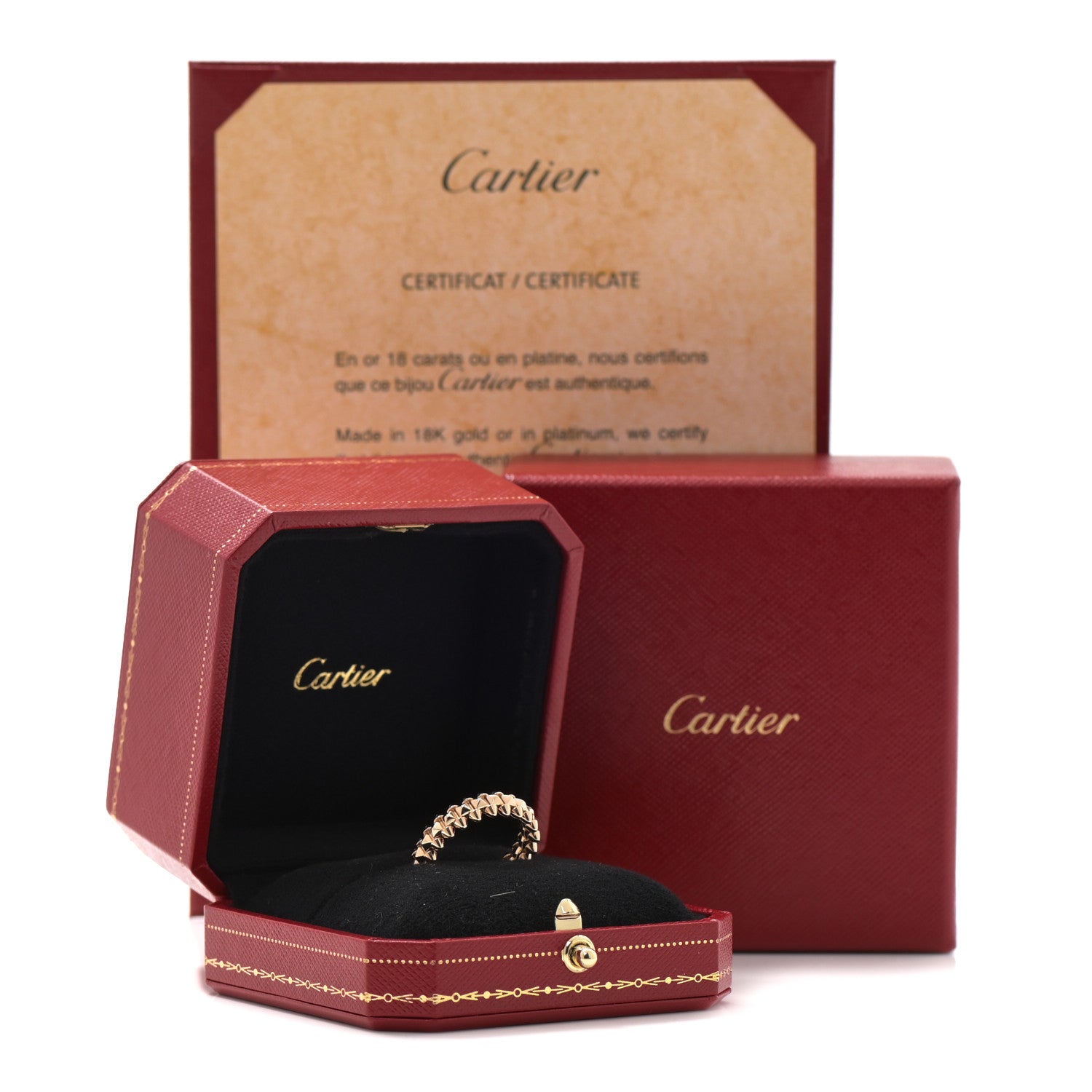 Cartier 18K Pink Gold SM Clash De Cartier Ring 56 7.5 5 of 5