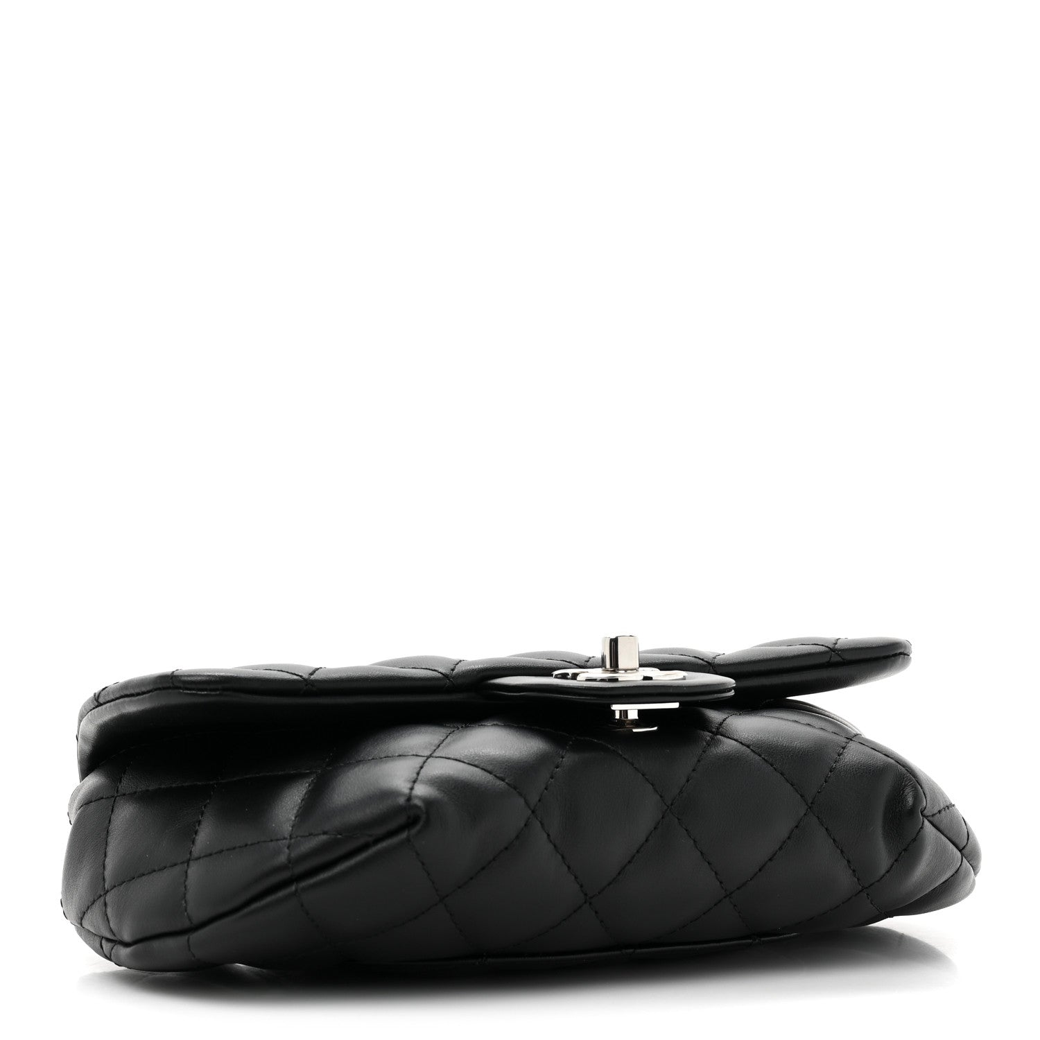 Chanel Calfskin Quilted CC Uniform Flap Belt Bag Black 4 of 9