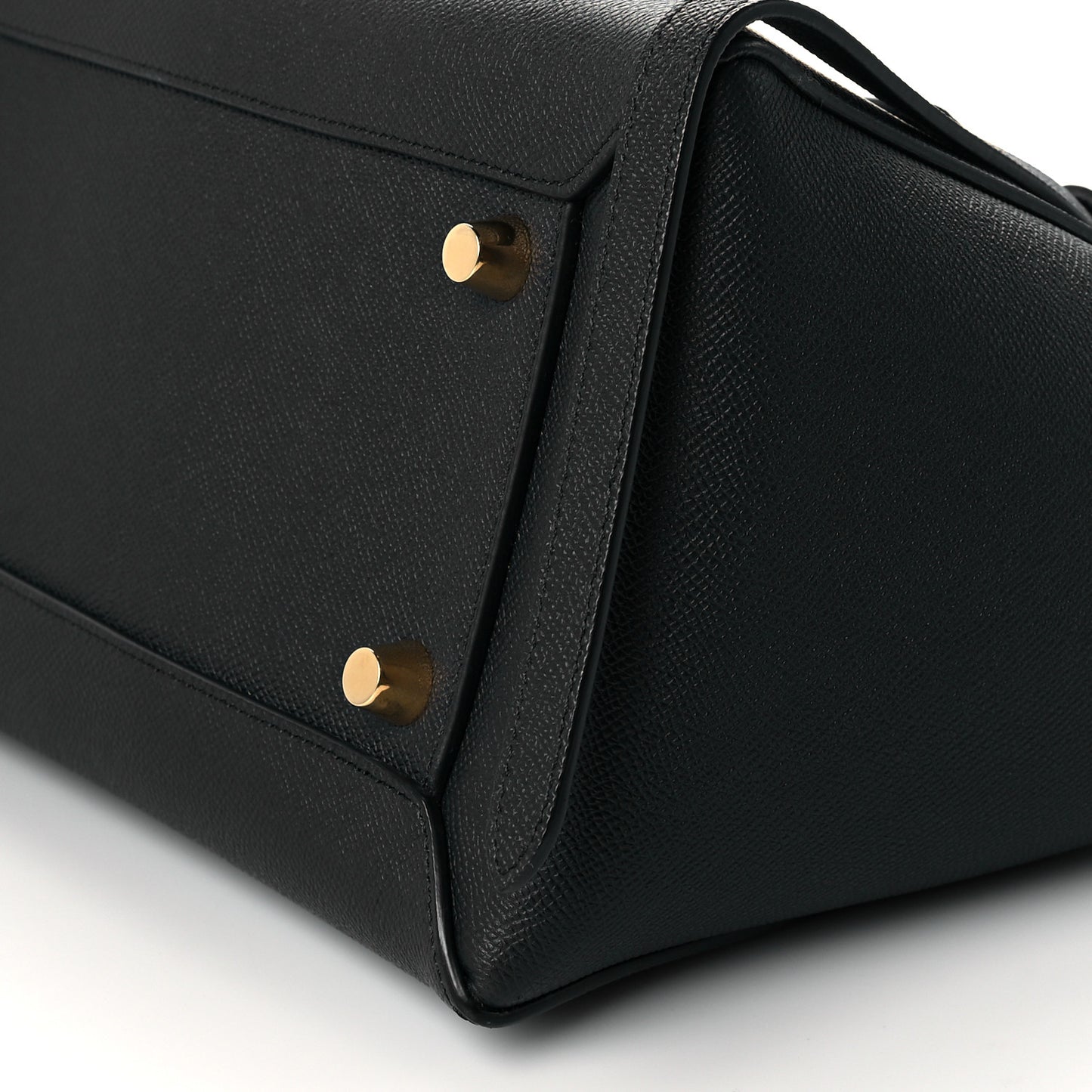 Grained Calfskin Small Belt Bag Black
