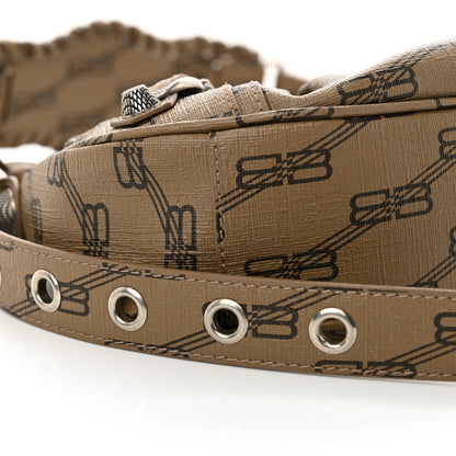 Balenciaga Coated Canvas BB Monogram Le Cagole Shoulder Bag XS Beige Brown 10 of 12