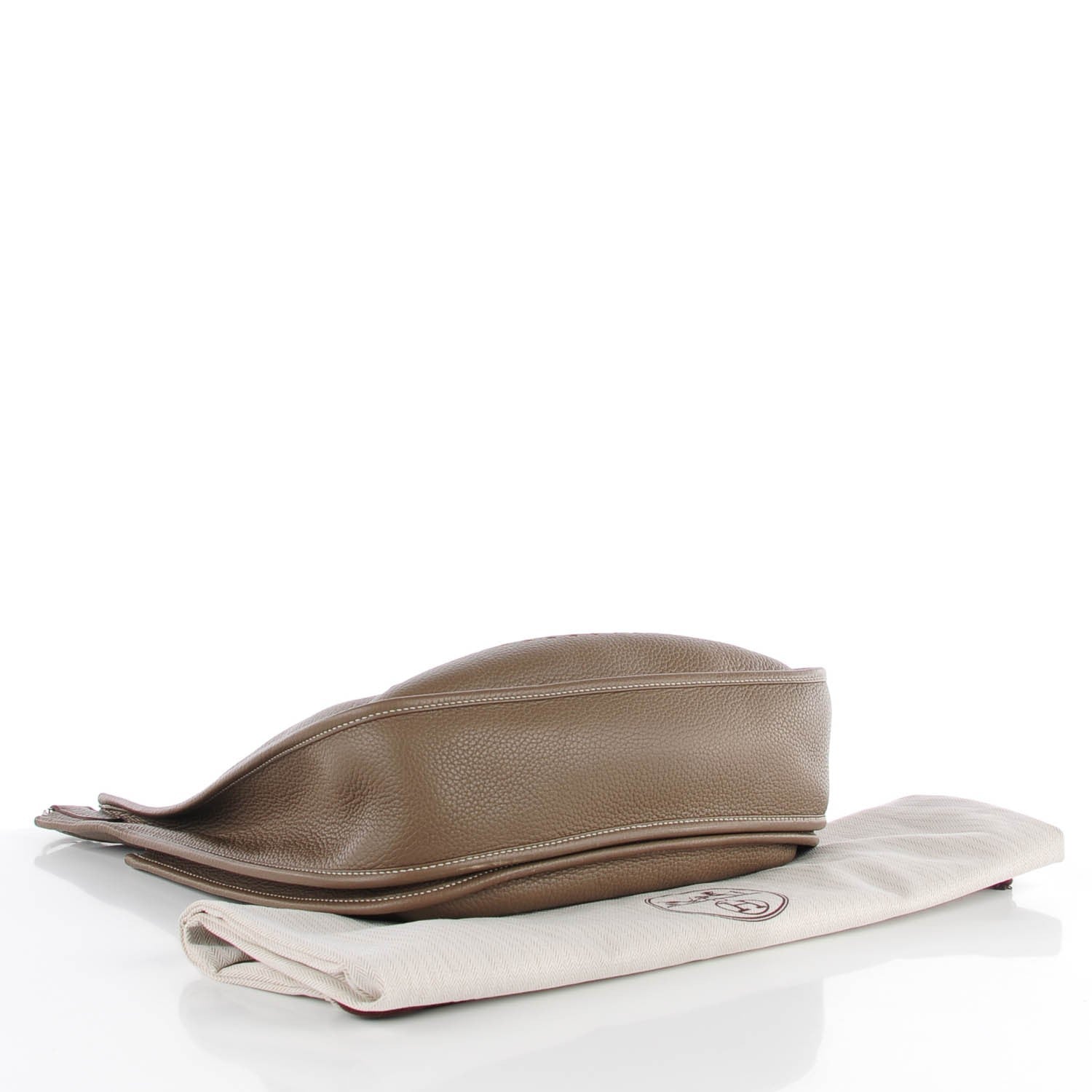 Hermes Taurillon Clemence Evelyne III GM Etoupe 4 of 14