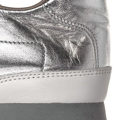 Hermes Metallic Nappa Womens Goal Sneakers 39 Argente 8 of 8