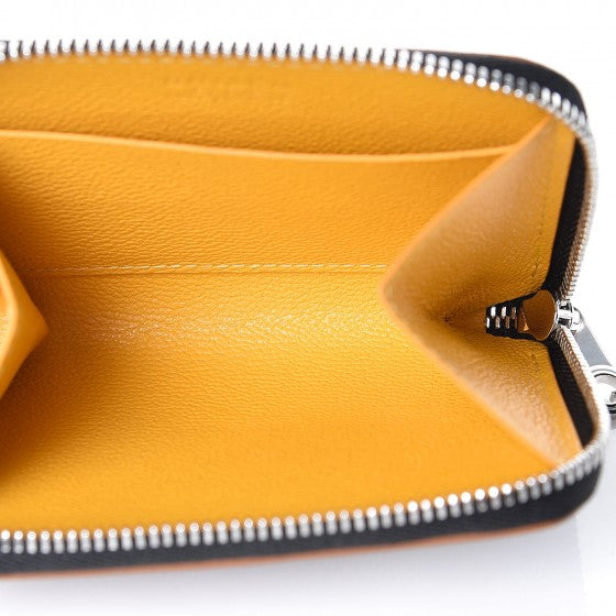 Goyardine Compact Wallet Black Gold