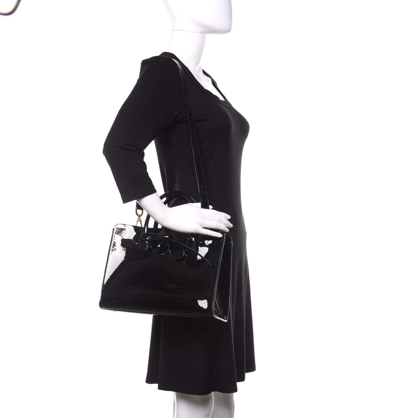 Patent Mini Sun Bag Black