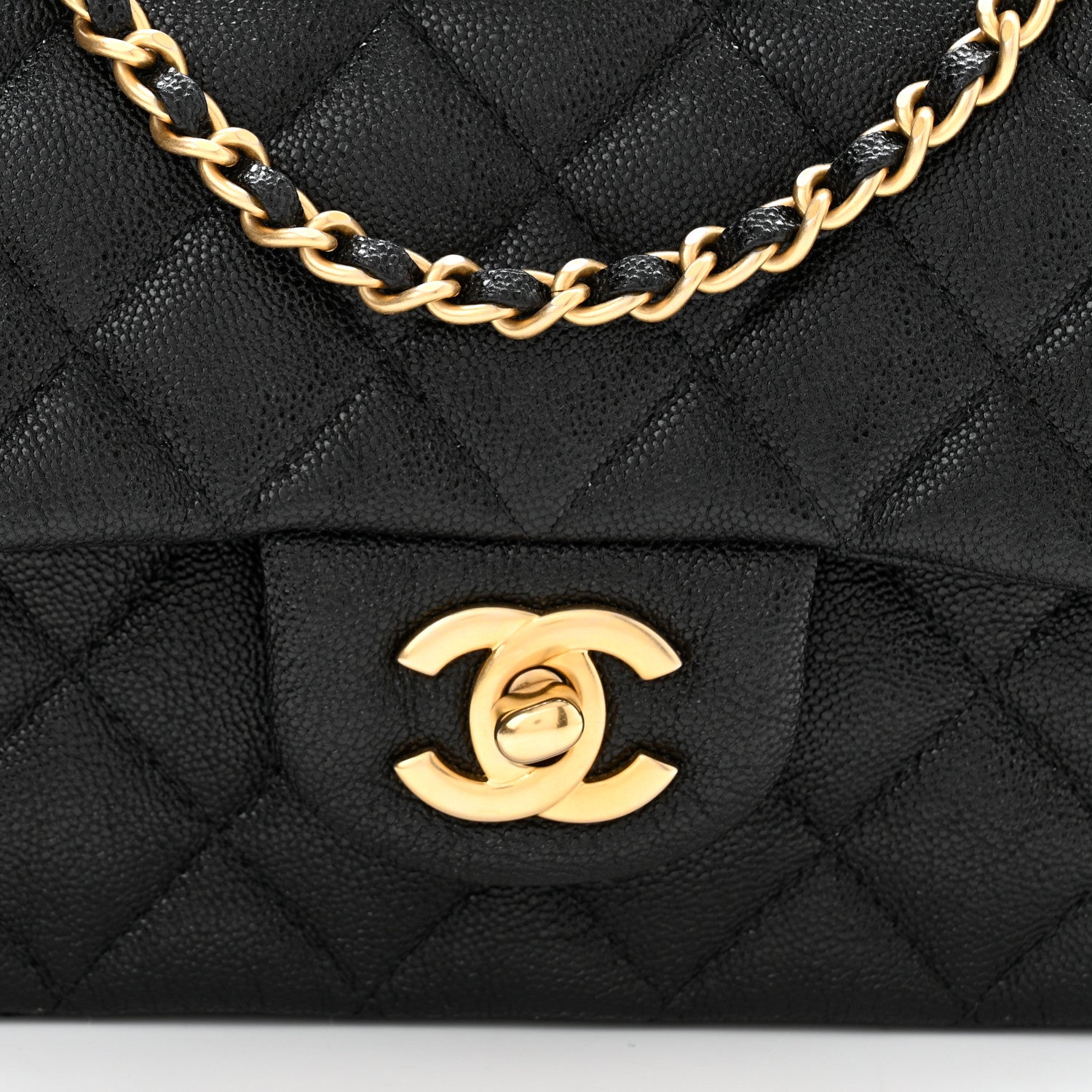 Chanel Caviar Quilted Mini Top Handle Rectangular Flap Black 8 of 11