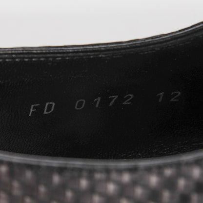 Louis Vuitton Mens Petit Damier Telegraph Derby Lace Up Shoes 12 Black 6 of 12