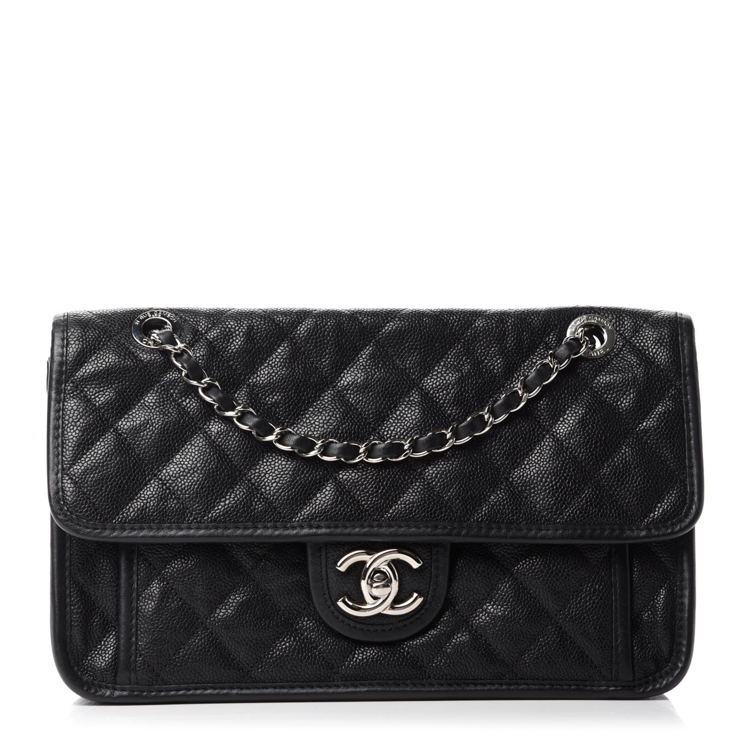 Chanel Caviar Quilted Medium French Riviera Flap Black 1 of 11