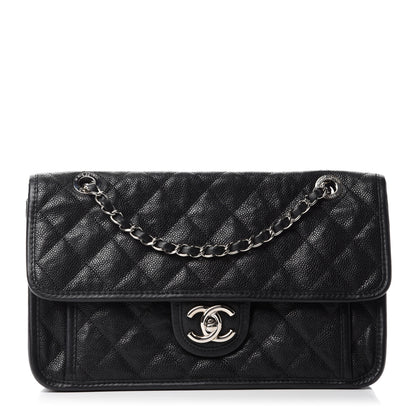 Chanel Caviar Quilted Medium French Riviera Flap Black 1 of 11