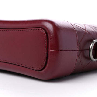 Chanel Aged Calfskin Quilted Small Gabrielle Hobo Burgundy 9 of 9