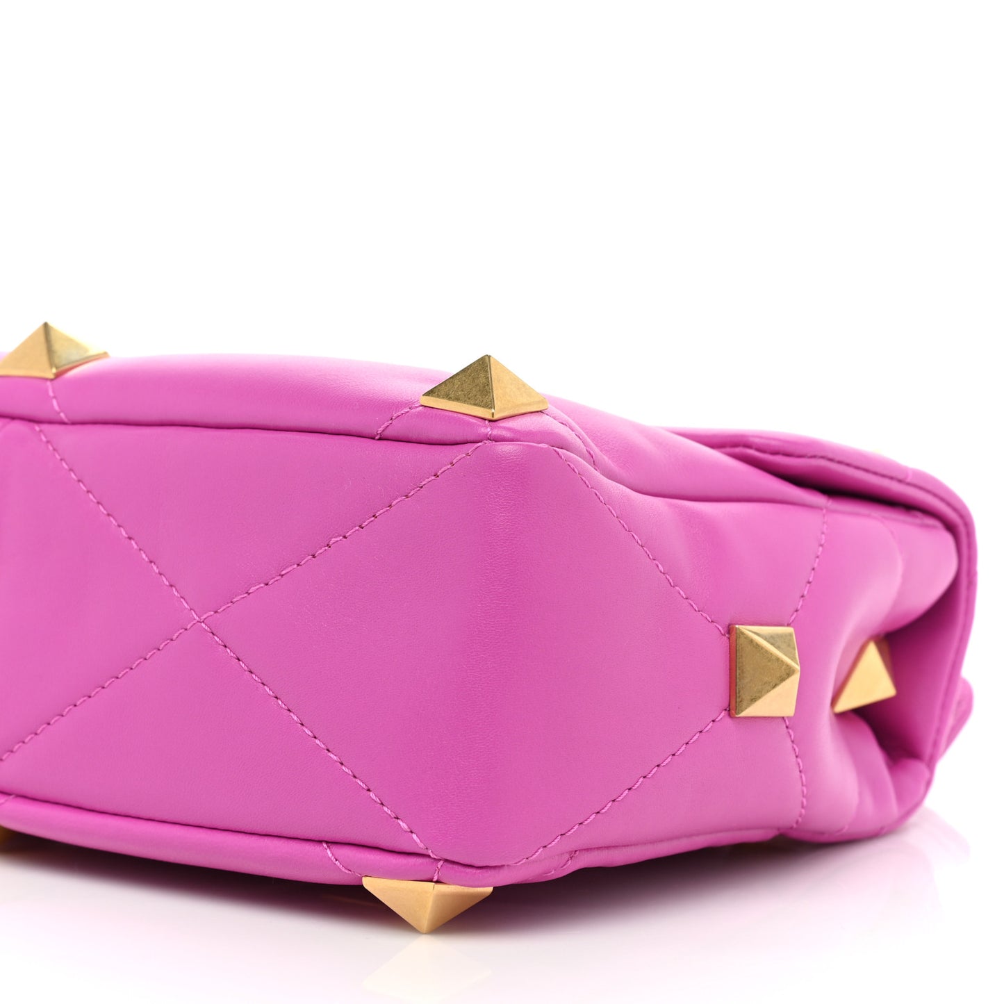Nappa Large Roman Stud Shoulder Bag Radiant Orchid