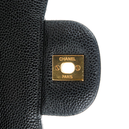 Chanel Caviar Quilted Jumbo Double Flap Black 7 of 8