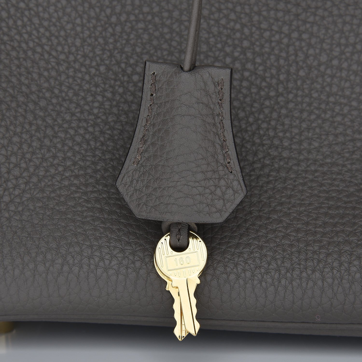 Hermes Taurillon Clemence Birkin 30 Etain 32 of 34