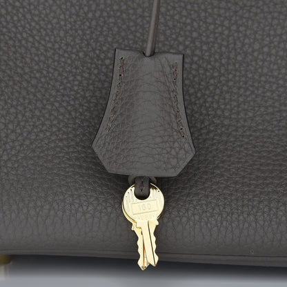 Hermes Taurillon Clemence Birkin 30 Etain 32 of 34