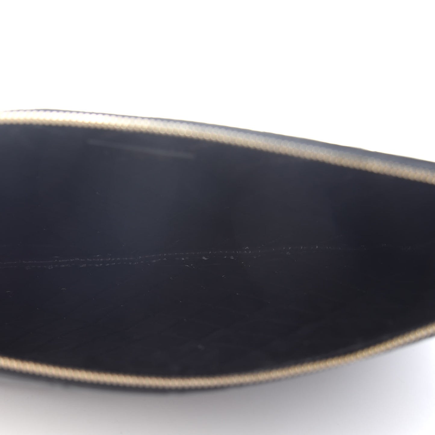 Lambskin Bi Quilted Large Cosmetic Case Black