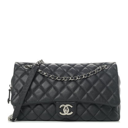 Chanel Caviar Quilted Jumbo Easy Flap Black 1 of 5