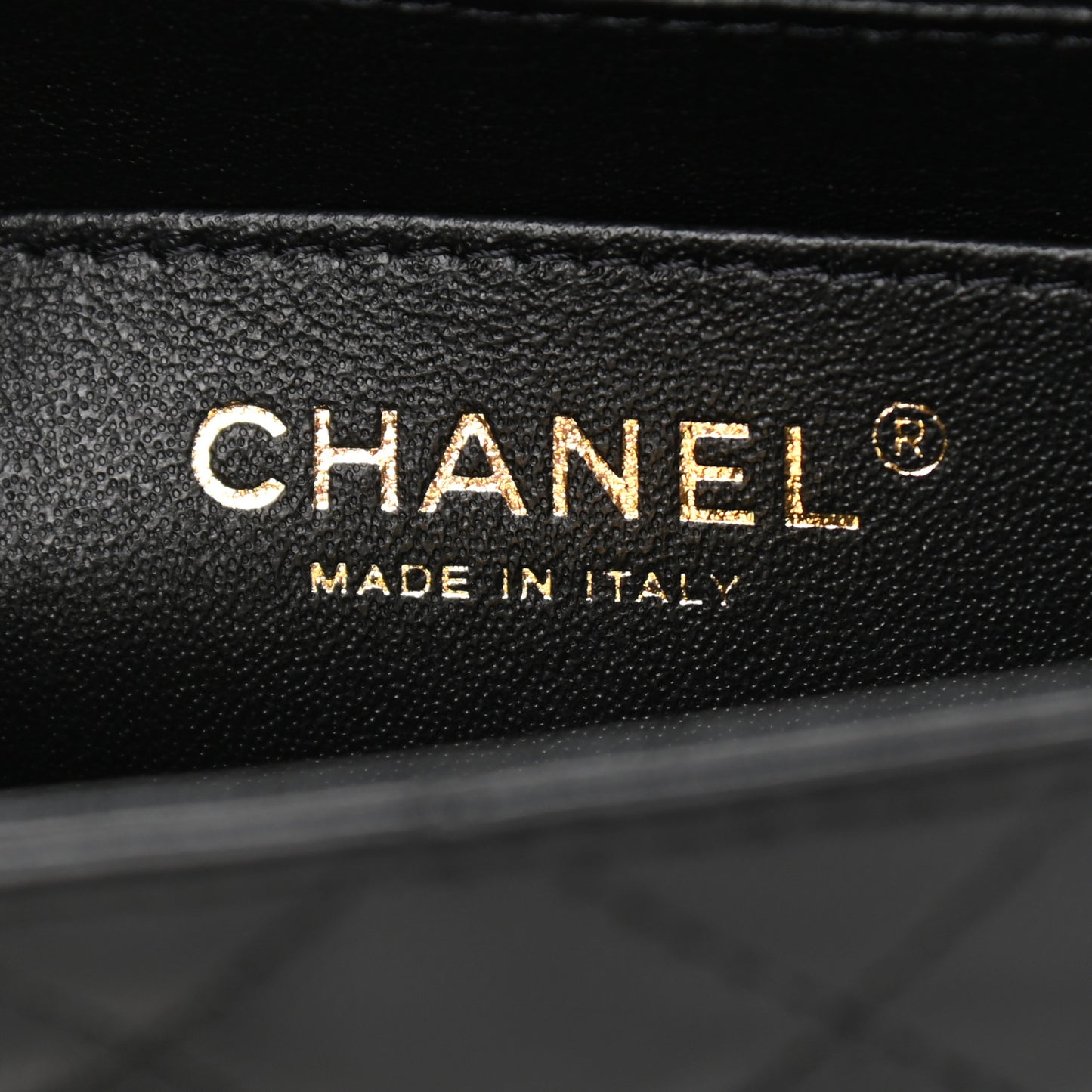 Lambskin Quilted Mini Rectangular Flap Black