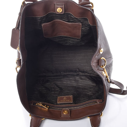 Prada Vitello Daino Tote Bruciato 6 of 10