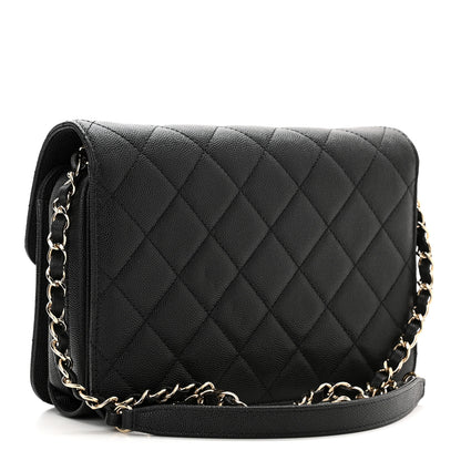 Chanel Caviar Quilted Large Like A Wallet Flap Black 3 of 11