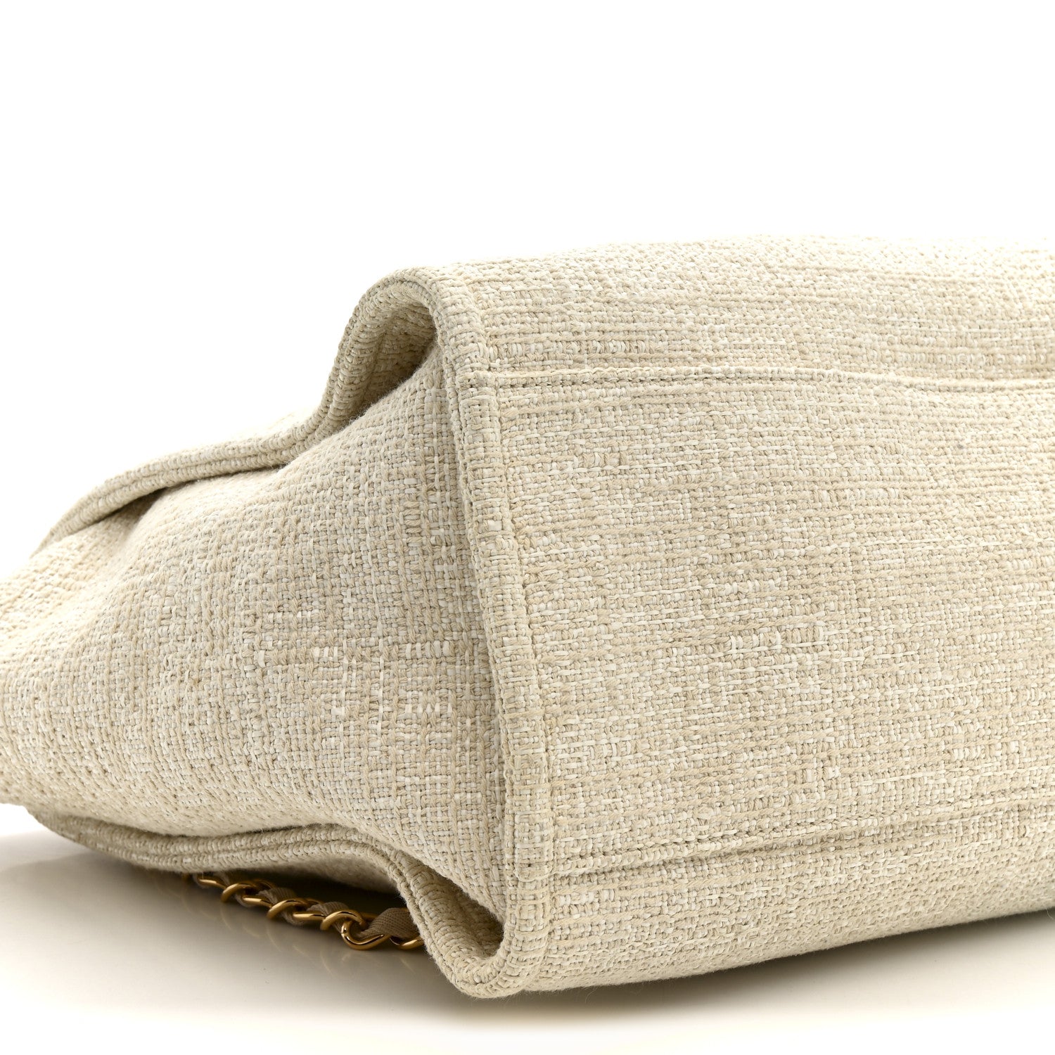 Chanel Canvas Medium Deauville Tote Light Beige 9 of 14