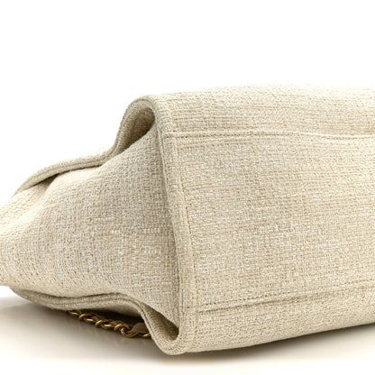 Chanel Canvas Medium Deauville Tote Light Beige 9 of 14